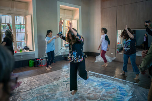 Taller-actividad Alfombra de fieltro danzando, Domingo 26 de abril