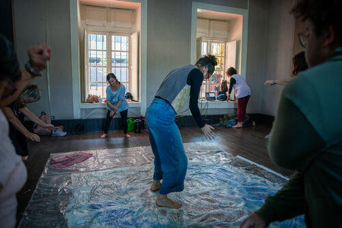 Taller-actividad Alfombra de fieltro danzando, Domingo 26 de abril