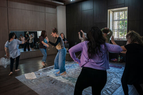 Taller-actividad Alfombra de fieltro danzando, Domingo 26 de abril