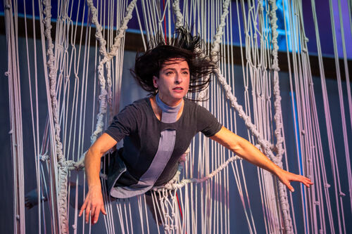 Texere - Circo contemporáneo Mujeres que tejen en el aire Compañía Contrahilo, Domingo 26 de abril