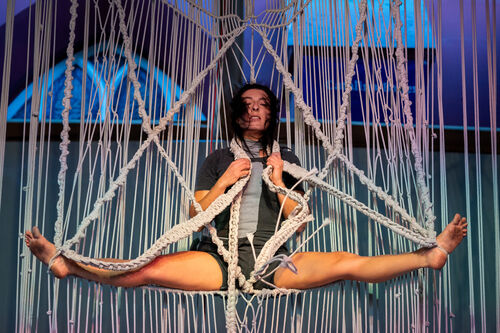 Texere - Circo contemporáneo Mujeres que tejen en el aire Compañía Contrahilo, Domingo 26 de abril