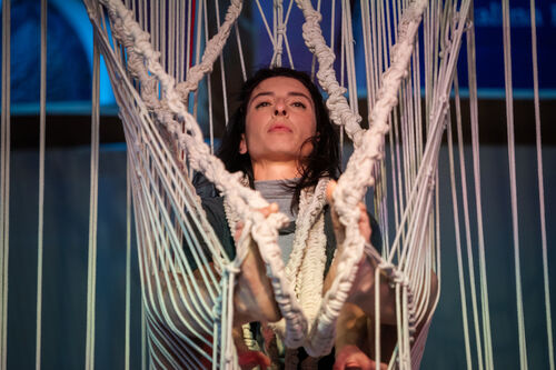 Texere - Circo contemporáneo Mujeres que tejen en el aire Compañía Contrahilo, Domingo 26 de abril