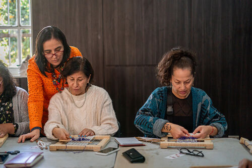 Taller de Gasas precolombinas, Sábado 25 de abril